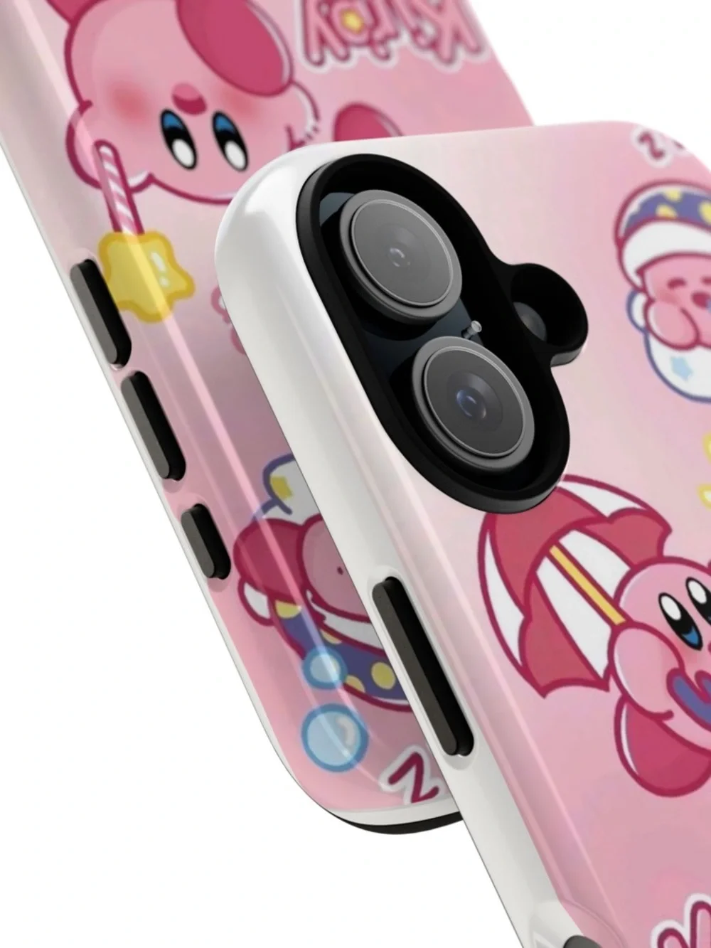 Nintendo Kirby Cute Decorative Pink Glossy Phone Case